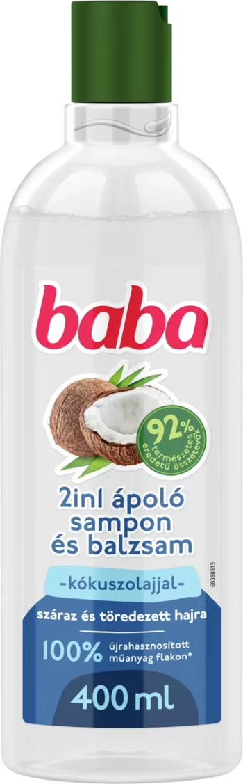 baba 2in1 coconut oil shampoo conditioner 400ml