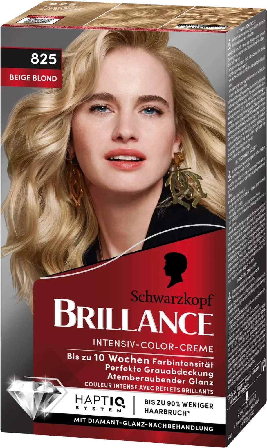 schwarzkopf brillance 825 beige blonde color cream