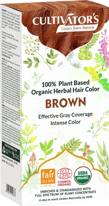 cultivators brown herbal hair color