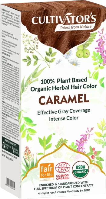 cultivators caramel herbal hair color