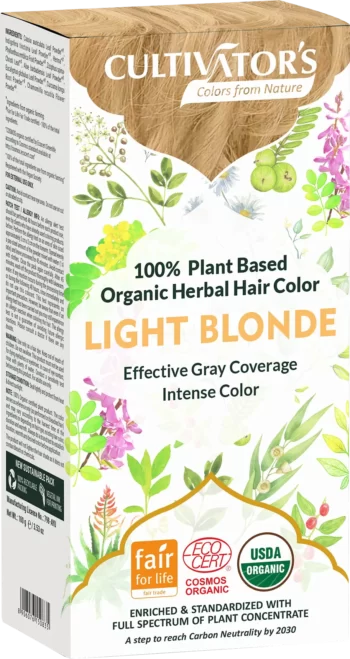 cultivators light blonde herbal hair color