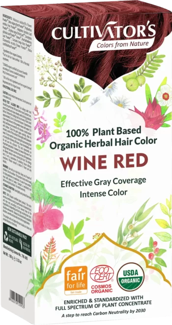 cultivators wine red herbal hair color