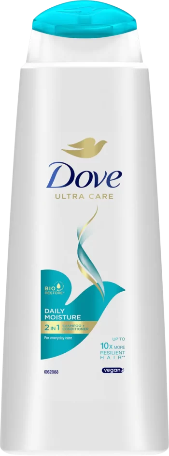 dove daily moisture 2in1 shampoo conditioner 400ml