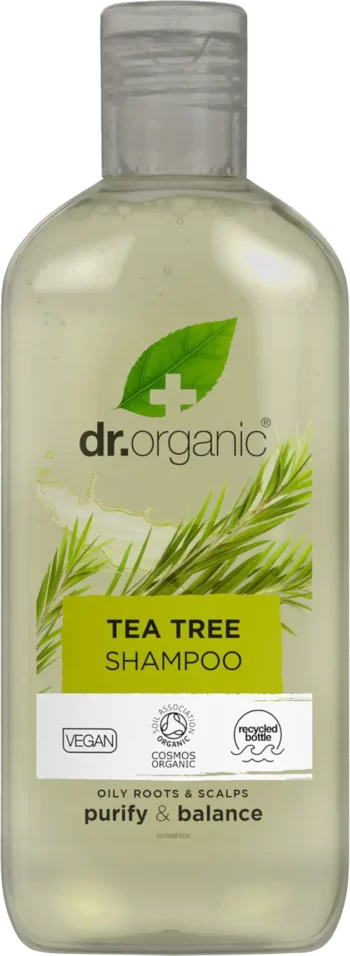 dr organic tea tree shampoo 265ml