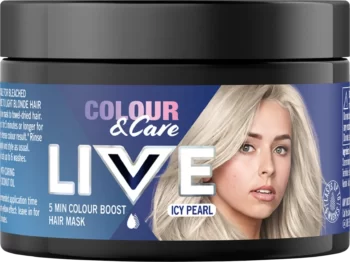 schwarzkopf live colour & care icy pearl 5min color boost hair mask 150ml