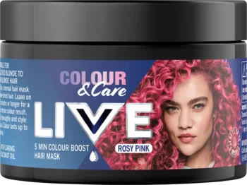 schwarzkopf live colour & care rosy pink 5min color boost hair mask 150ml