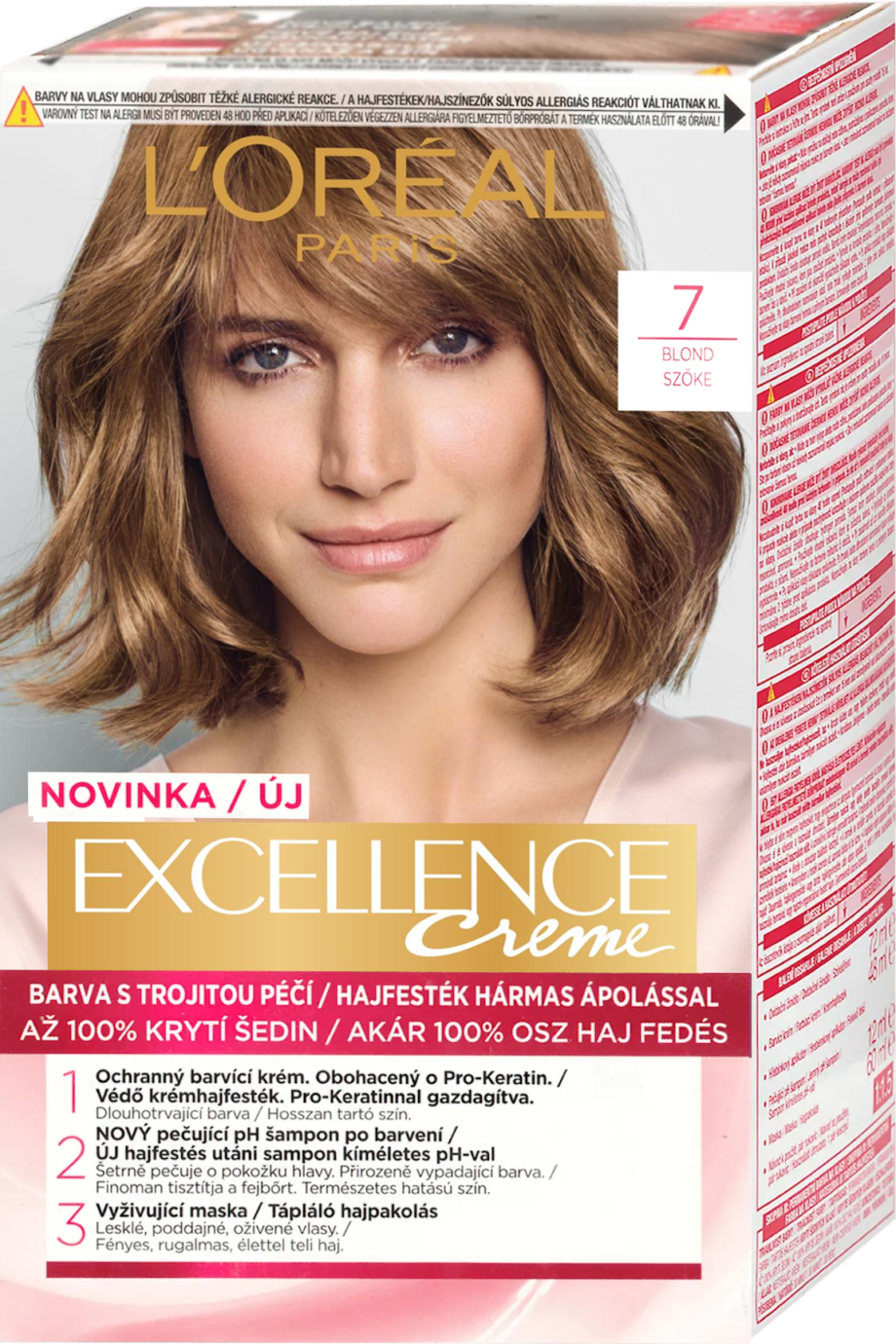 loreal paris excellence 7 blonde permanent hair color