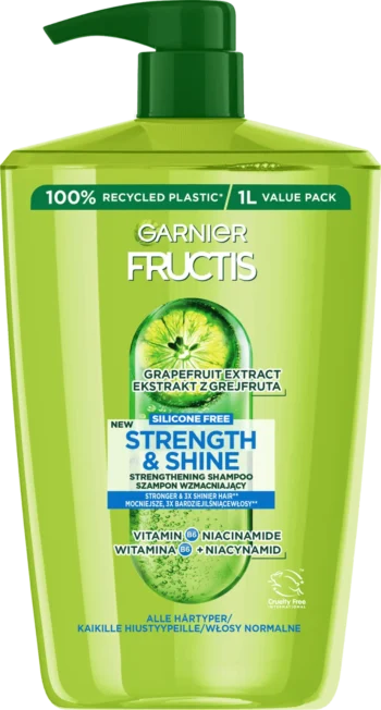 garnier fructis strength shine shampoo 1000ml