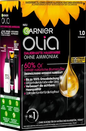 garnier olia 1.0 black permanent hair color