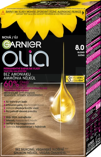 garnier olia 8.0 blonde permanent hair color