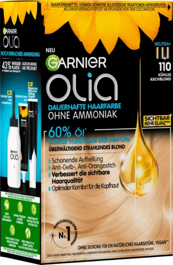 garnier olia 100 cool ash blonde gentle lightener