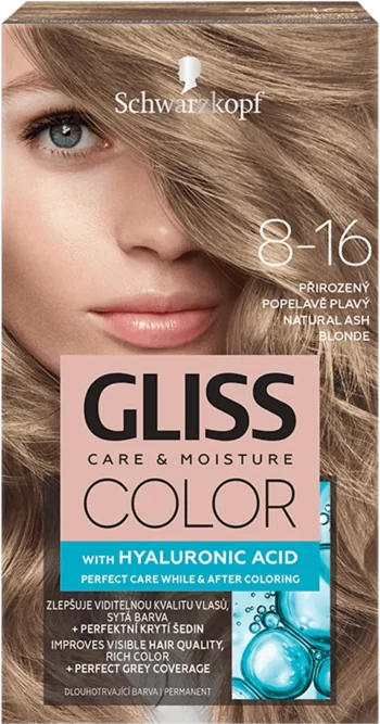 schwarzkopf gliss color 8-16 natural ash blonde permanent hair color