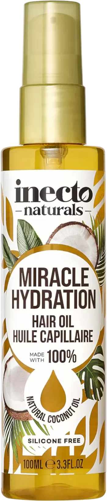 inecto miracle hydration coconut hair oil 100ml