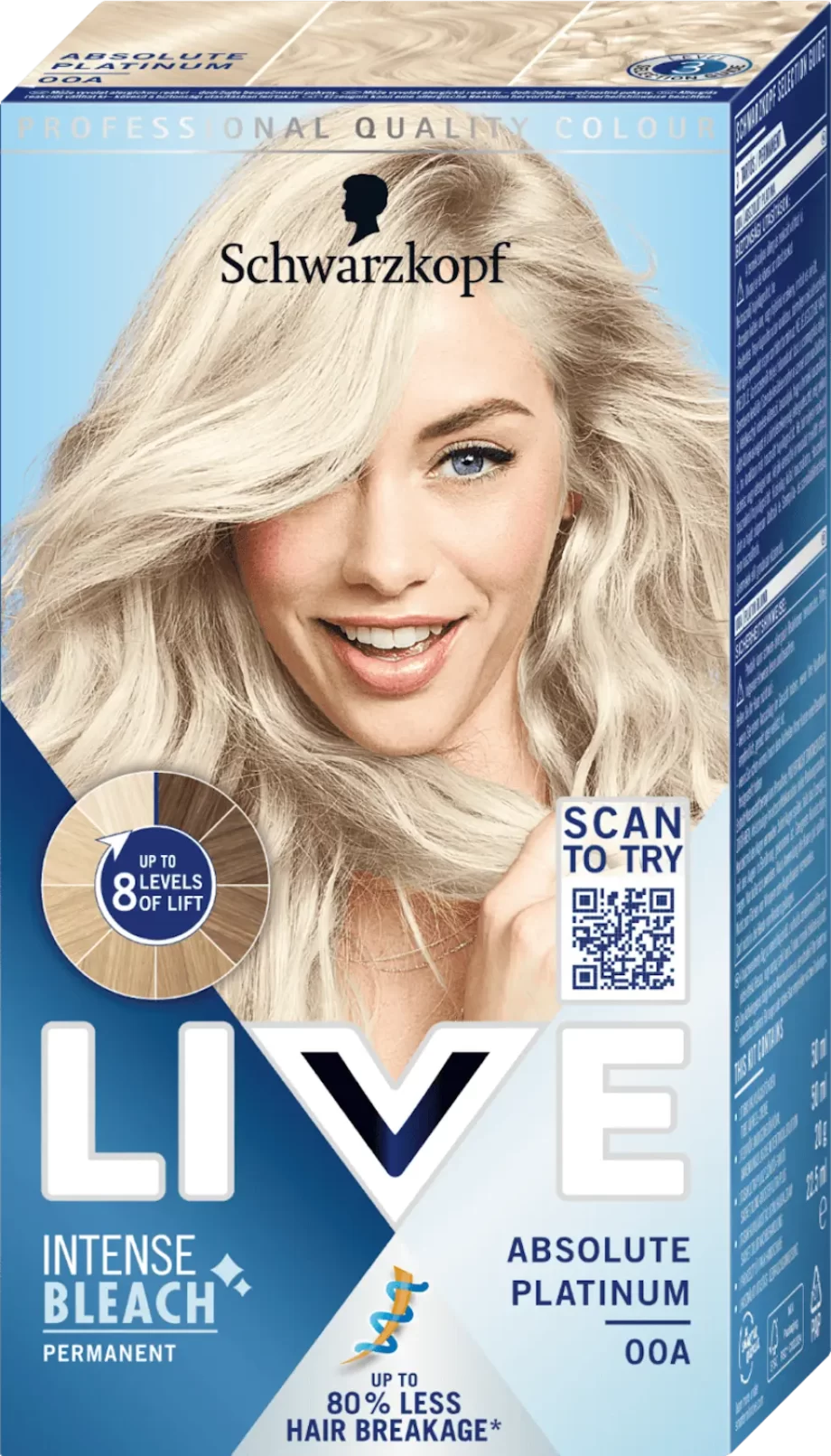 schwarzkopf live 00a absolute platinum intense bleach