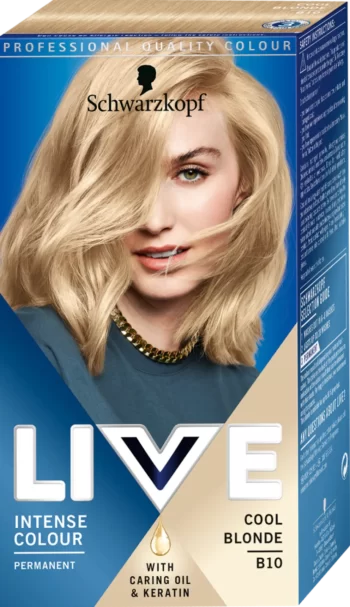 schwarzkopf live b10 cool blonde permanent hair color