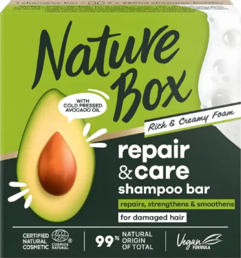 nature box avocado oil solid shampoo bar 85g