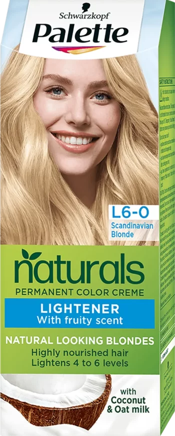 schwarzkopf palette naturals l6-0 scandinavian blonde permanent lightener