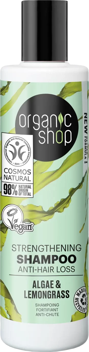 organic shop strengthening anti hair loss shampoo 280ml