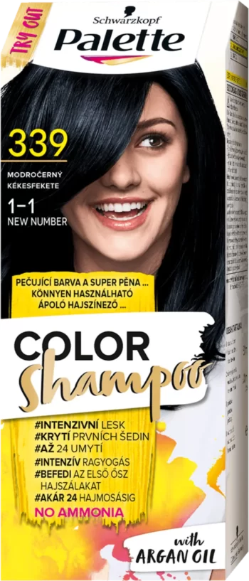 palette color shampoo 1-1 blue black care color