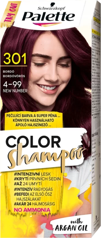 palette color shampoo 4-99 burgundy care color
