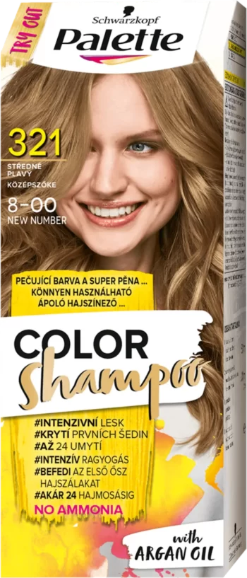 palette color shampoo 8-00 medium blonde care color
