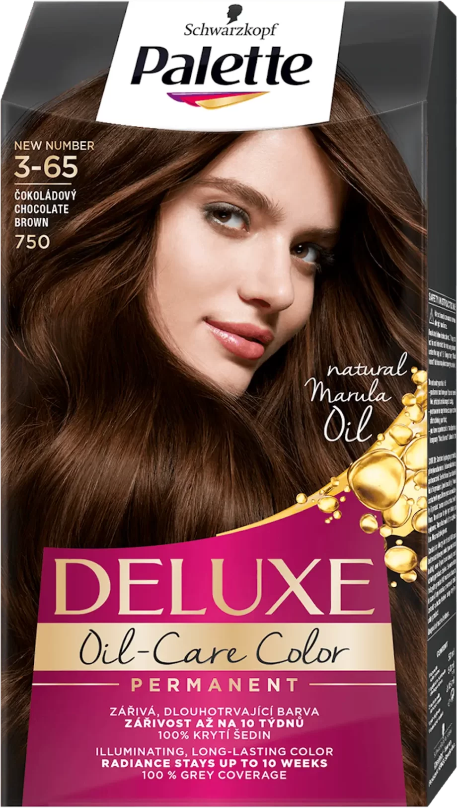 schwarzkopf palette deluxe 3-65 chocolate brown