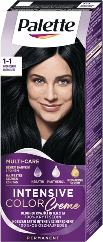 palette intensive 1-1 sapphire black permanent hair color