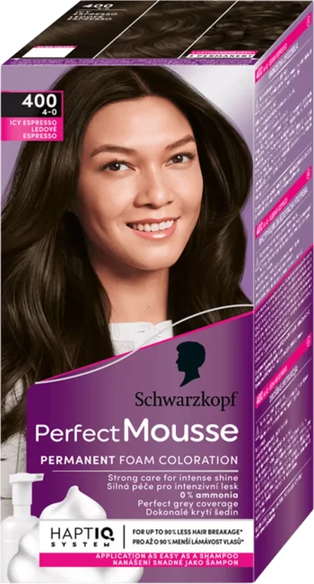 schwarzkopf perfect mousse 4-0 icy espresso permanent hair color