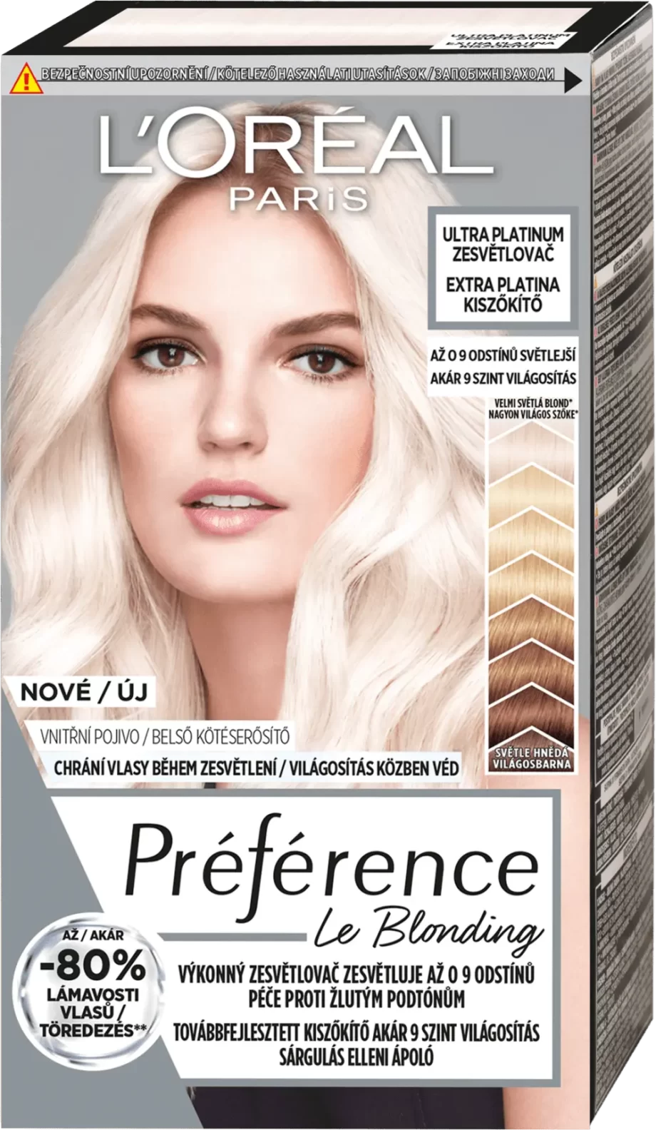 loreal paris preference le blonding l9 extra platinum intensive lightener