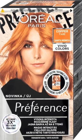 loreal paris preference 7.432 copper permanent hair color