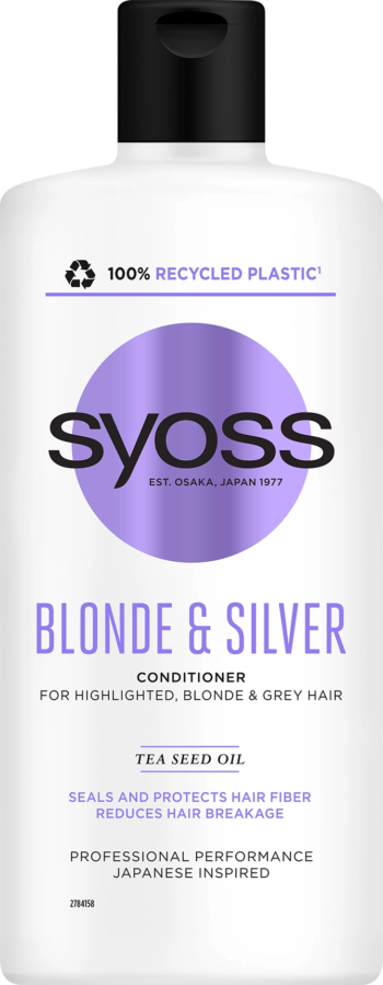 syoss blonde and silver conditioner 440ml