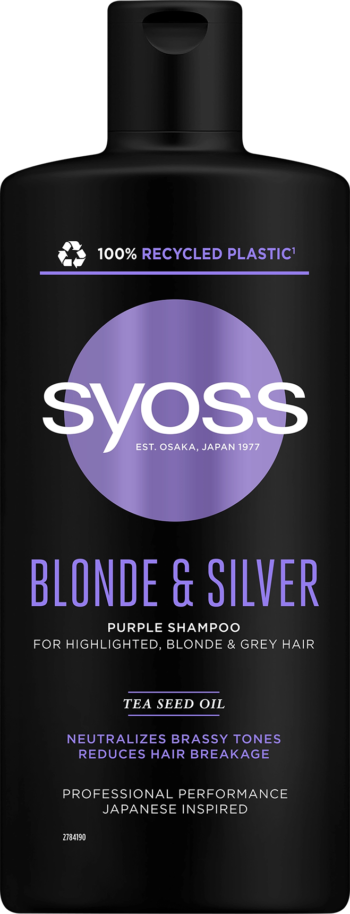 syoss blonde and silver shampoo 440ml
