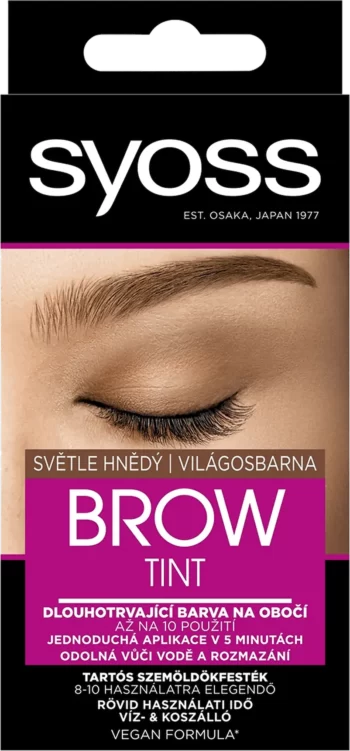 syoss brow tint 5-1 light brown