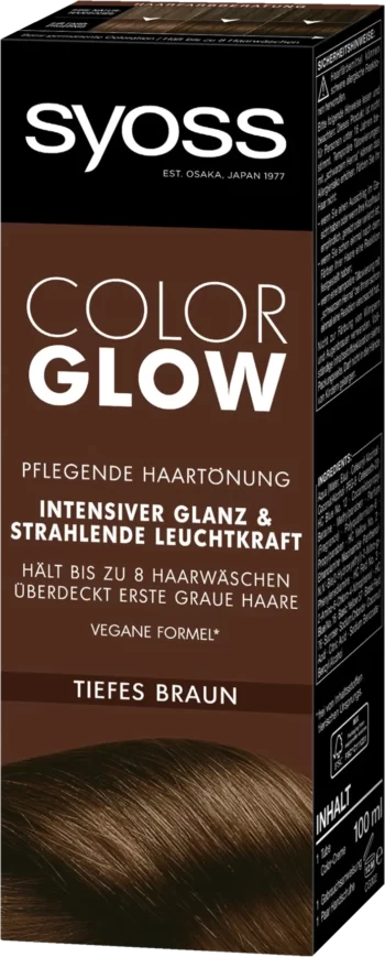 syoss color glow deep brown non damaging color toner