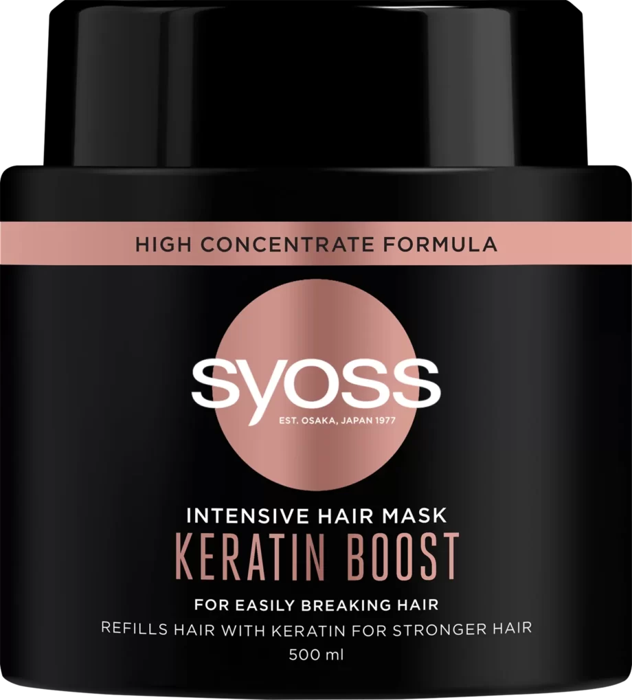 syoss keratin boost intensive hair mask 500ml