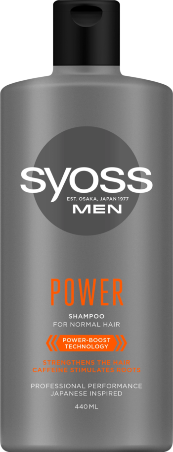 syoss men power shampoo 440ml