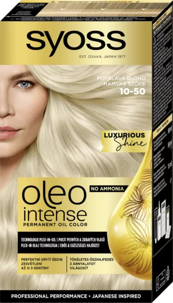 syoss oleo intense 10-50 ash blonde permanent oil color