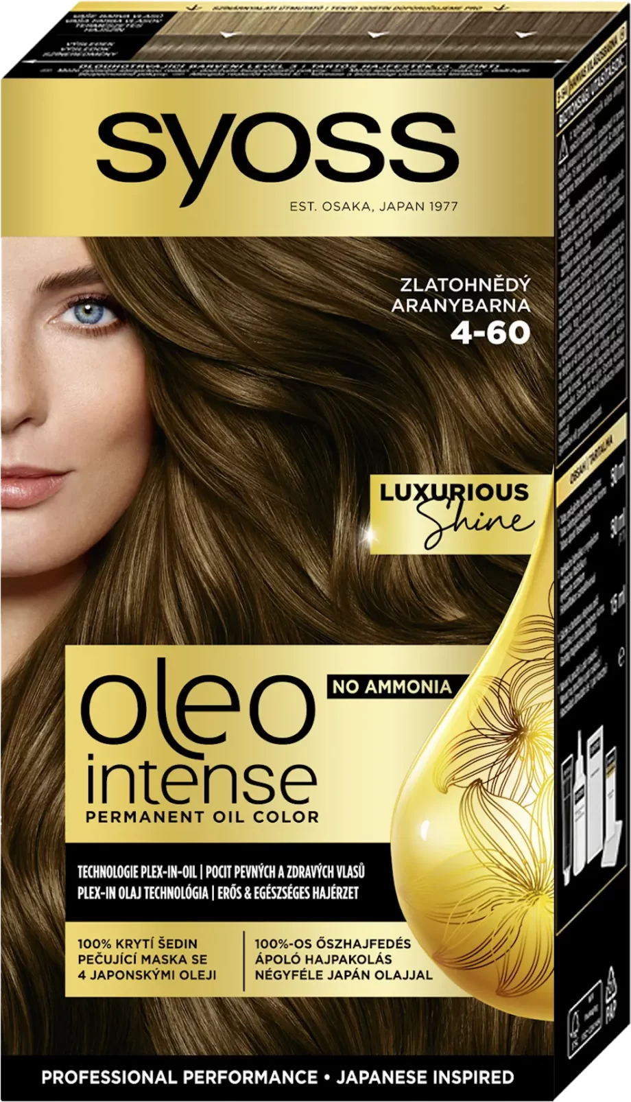 syoss oleo intense 4-60 golden brown permanent oil color