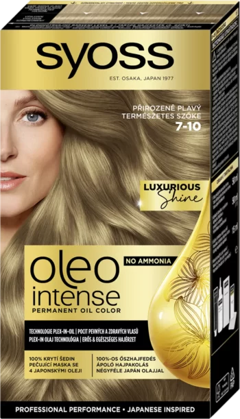syoss oleo intense 7-10 natural blonde permanent oil color