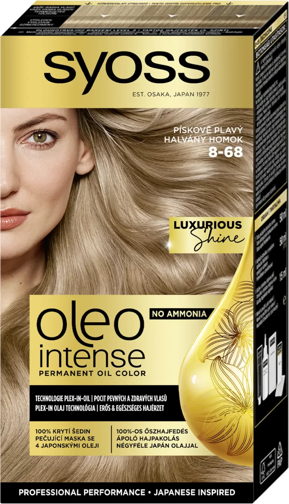 syoss oleo intense 8-68 pale sand permanent oil color