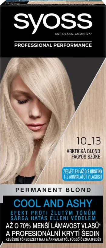 syoss professional 10_13 arctic blonde permanent coloration