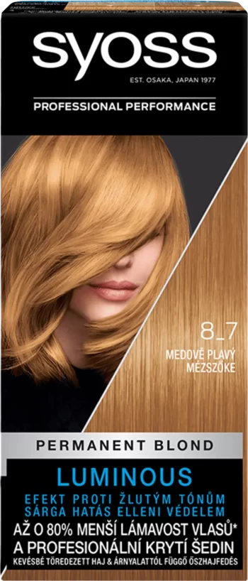 syoss professional 8_7 honey blonde permanent coloration