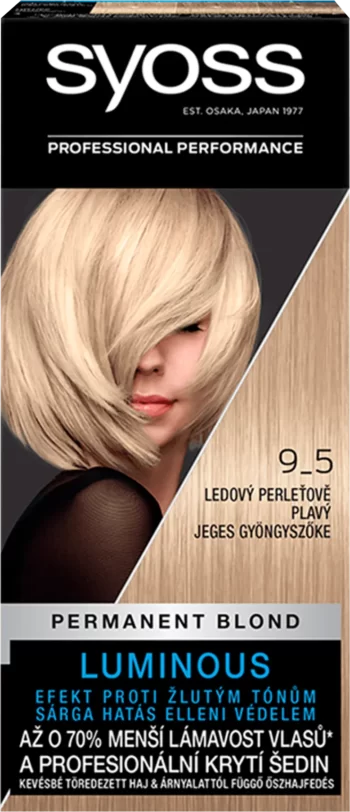 syoss professional 9_5 icy pearl blonde permanent coloration