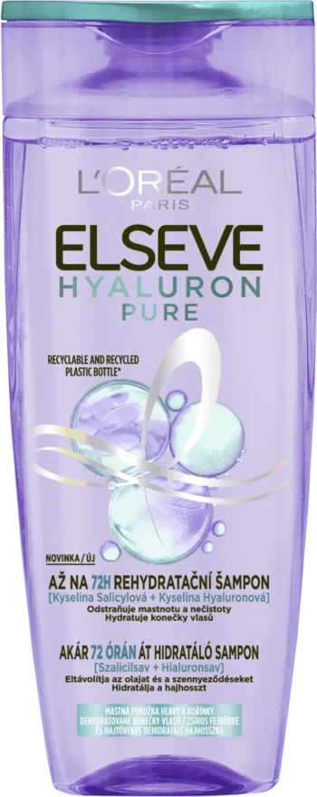 loreal paris elseve hyaluron pure shampoo 250ml