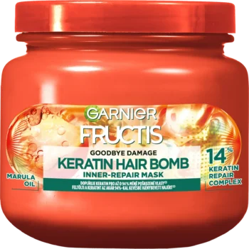 garnier fructis goodbye damage keratin hair bomb mask 320ml