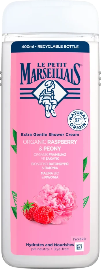 le petit marseillais raspberry peony shower gel 400ml