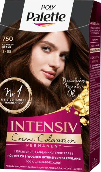 poly palette intensiv 3-65 choco brown permanent cream coloration