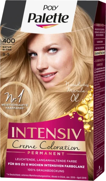 poly palette intensiv 9-5 natural blonde permanent cream coloration